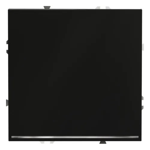 Переключатель проходной 1-кл. СП S70 10А с подсветкой механизм черн. матов. Voltum VLS010408