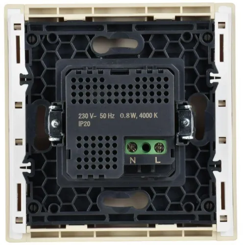 Датчик движения FORTE&PIANO FP456 с LED подсветкой ваниль IEK FP-MS11-N-150-05-K10 фото 3