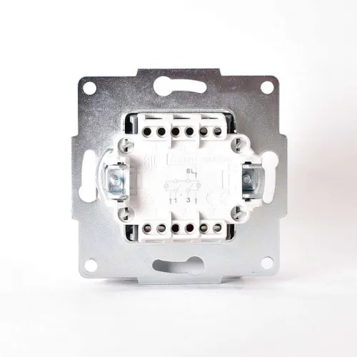 Механизм выключателя 2-кл. 1п СП Karina 10А IP20 с подсветкой черн. бархат LEZARD 707-4288-112 фото 3