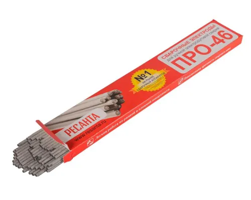 Электрод для ручной дуговой сварки ПРО-46 Ф2.5 (1кг) Ресанта 71/6/34