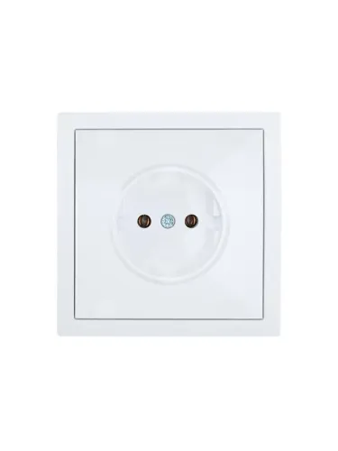 Розетка 1 мест. б/з СП ZIMA IP20 16А ПБТ безвинт. зажим бел. LEZARD 704-0288-121BQC