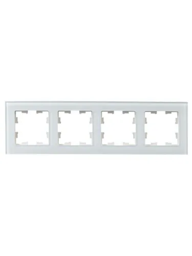 Рамка 4-м BRITE РУ-4-2-БрБ стекло бел. IEK BR-M42-G-K01 фото 2