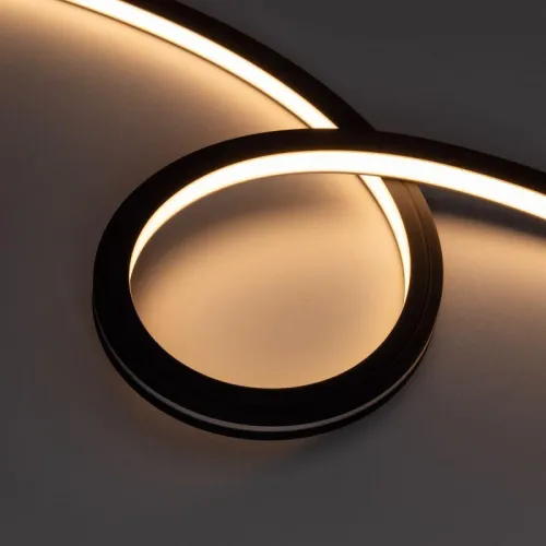 Лента светодиодная NOVA-TOP-BLACK-A120-16x15mm 24В Warm 2700К 10Вт/м IP67 2835 wire x2 вывод боков. герметичная (уп.5м) Arlight 049080