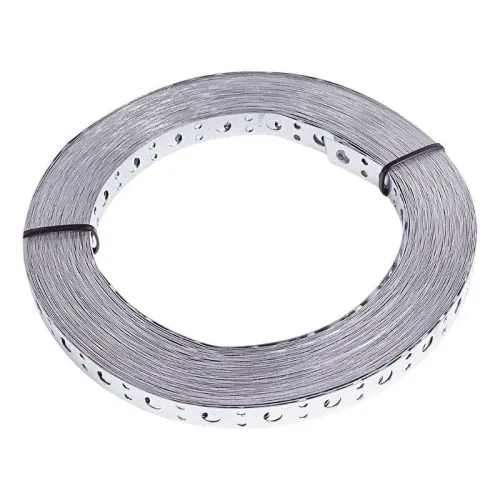 Лента монтажная перфорированная 12х0.55мм прямая полоса оцинк. (уп.25м) Rexant 07-7112-4 фото 3