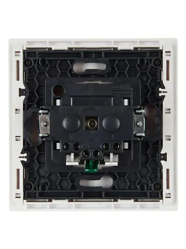 Розетка СП FORTE&PIANO FP214 16А с заземл. без защ. шторок безвинт. крепл. бел. IEK FP-R11-16-1-K01 фото 3