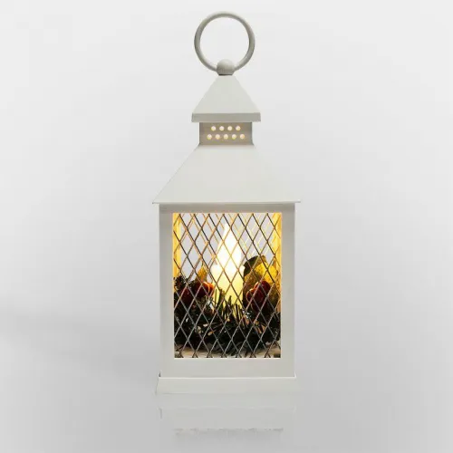 Фонарь декоративный 10.5х10.5х24см тепл. бел. со свечкой корпус бел. Neon-Night 513-042 фото 15