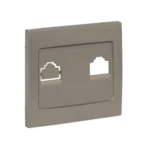 Панель лицевая Валенсия для розетки 1-м RJ-45 кашемир PROxima EKF ESK01-L-035-40 фото 2