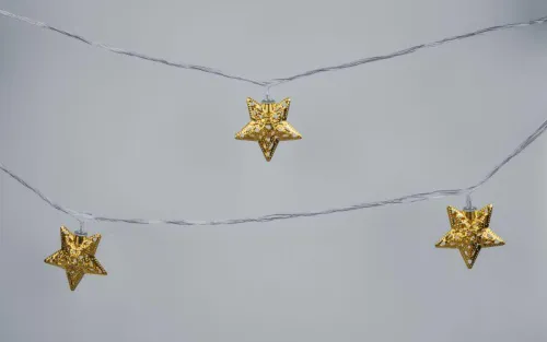 Гирлянда светодиодная "Нить золотые звезды" 95 038 NGF-D042-02 1.6м WW IP20 Navigator 95038 фото 2