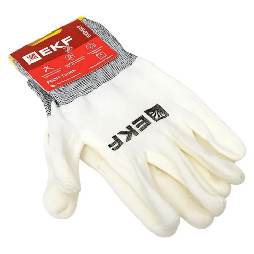 Перчатки рабочие PROFI Touch для чистовых работ (15 класс 8 размер) Expert EKF pe15pm-8-exp фото 4