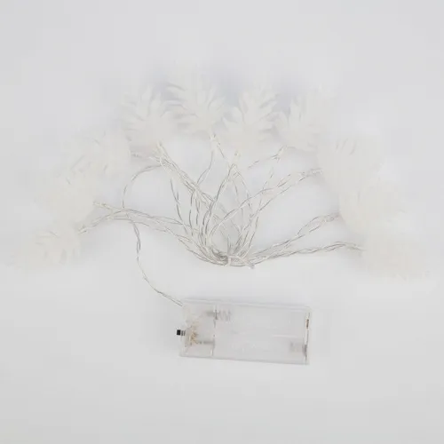 Гирлянда светодиодная "Шишки" 1.5м 10LED тепл. бел. 0.1Вт IP20 провод ПВХ прозр. элементы питания 2хAA (не в компл.) Neon-Night 303-098 фото 3