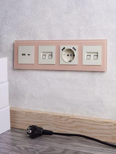 Рамка 4-м BRITE РУ-4-2-БрП стекло перс. матов. IEK BR-M42-G-31-K96 фото 2