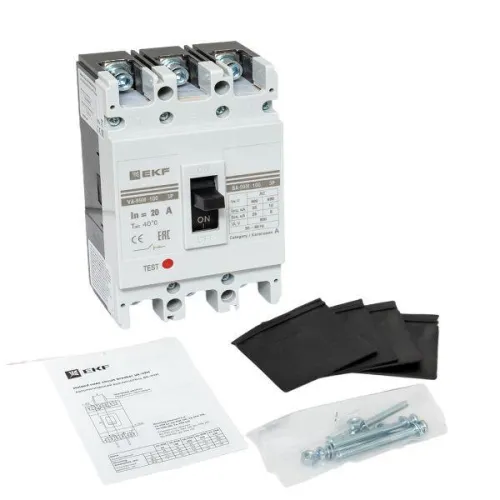 Выключатель автоматический 3п 100/20А 35кА ВА-99М PROxima EKF mccb99-100-20m фото 12