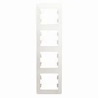 Рамка 4-м Glossa вертикал. перламутр SE GSL000608