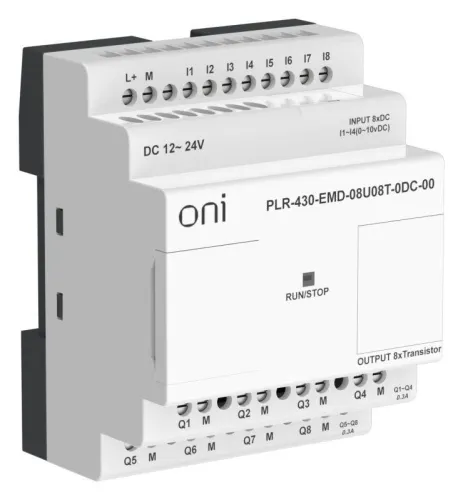 Модуль расширения входов выходов ПЛК 430 4 DI 4 UI (0-10В/DI) 8 TO 24В DC ONI PLR-430-EMD-08U08T-0DC-00 фото 6
