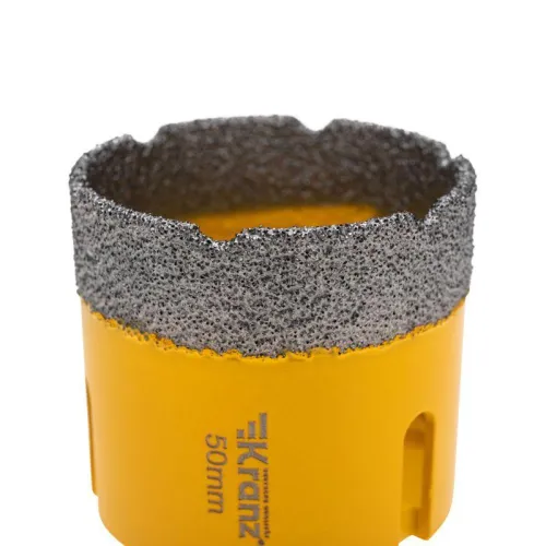 Коронка алмазная профессиональная по керамограниту и железобетону М14 вакуумное спекание 50мм для УШМ Kranz KR-92-1021 фото 4