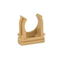 Держатель для труб (клипса) d20мм свет. дерево (уп.10шт) Plast EKF derj-z-20w