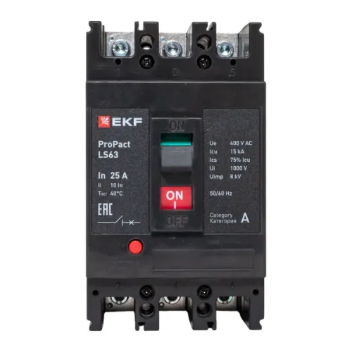 Выключатель автоматический 3п 25А 15кА LS63 ProPact EKF mccb-63-15-3-25-ls фото 10