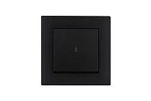 Выключатель проходной 1-клав. Karea RIZZ STAR чер. Makel 88054005