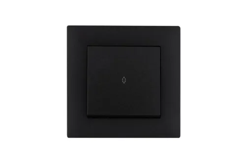 Выключатель проходной 1-клав. Karea RIZZ STAR чер. Makel 88054005