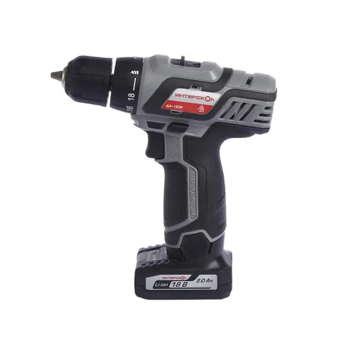 Дрель-шуруповерт аккумуляторная ДА-18ЭР 35 (Li-ion 2 аккум. 2А.ч) ИНТЕРСКОЛ 436.2.2.20 фото 2