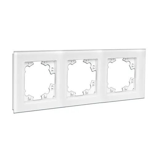 Рамка 3-м Афина стеклянная бел. UNIVersal 2244 фото 2