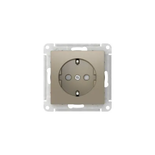 Розетка AtlasDesign 16А с заземл. защ. шторки быстрозажим. клем. механизм шампань SE ATN000545S фото 3