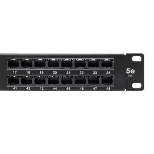Патч-панель высокой плотности 19дюйм кат.5E 1U неэкранир. UTP 48 портов RJ-45 Dual IDC с органайзером TERACOM PRO EKF TRP-PPNL-5EUTP-C1U48 фото 13