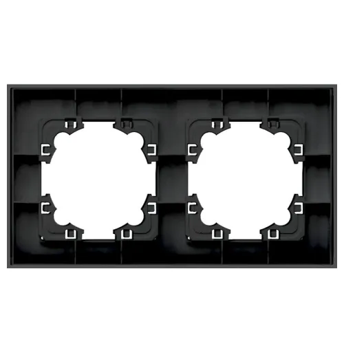 Рамка 2-м Афина стеклянная графит UNIVersal 2255 фото 3