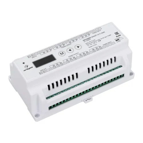 Декодер SMART-K17-DMX (12-24В 24х3А) (IP20 пластик) Arlight 023825