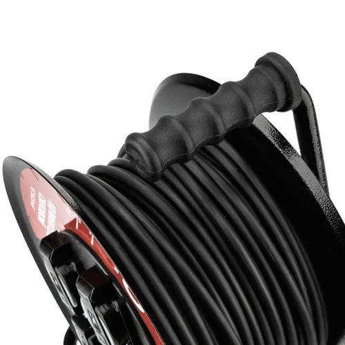 Удлинитель на метал. катушке 4х40м с заземл. IP44 КГ 3х2.5кв.мм с выключателем с защ. крышками Rexant 13-5015 фото 5