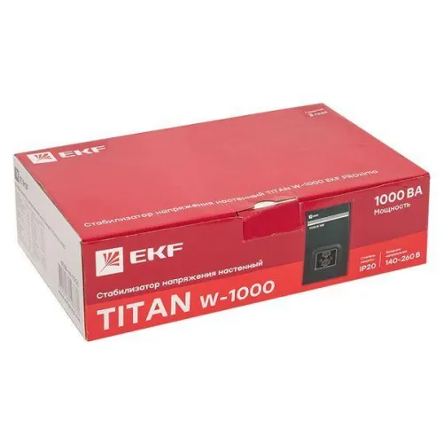 Стабилизатор напряжения настенный TITAN W-1000 PROxima EKF stab-w-1000 фото 4