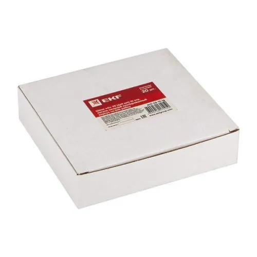 Шина нулевая PE 6х9 10 отвер. латунь зел. изолированный корпус на DIN-рейку PROxima EKF sn0-63-10-ig фото 4