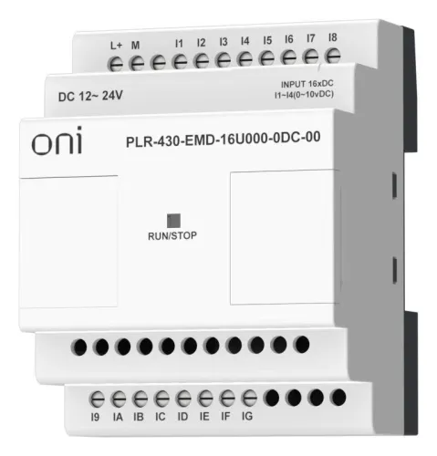 Модуль расширения входов выходов ПЛК 430 12 DI 4 UI (0-10В/DI) 24В DC ONI PLR-430-EMD-16U000-0DC-00 фото 3