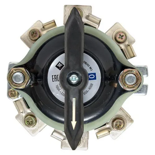 Переключатель пакетный 1-кл. 100А IP00 ПП 4-100/Н2 М3 исп.3 черн. EKF pp-4-100-3 фото 8