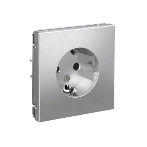 Розетка ArtGallery 16А с заземл. защ. шторки механизм алюм. SE GAL000345 фото 2