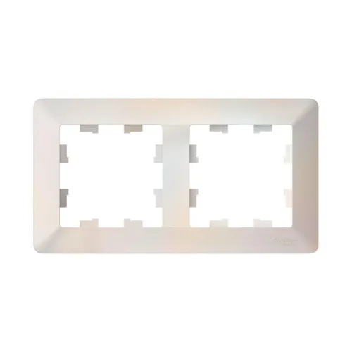 Рамка 2-м AtlasDesign Air жемчуж./дым. бел. SE ATN220402 фото 3