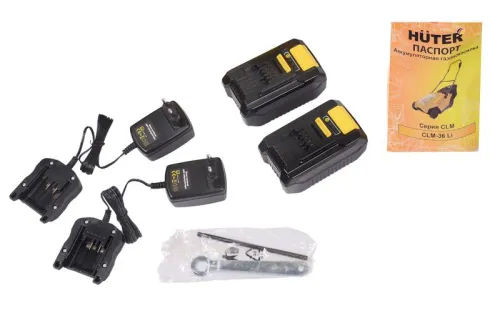 Газонокосилка аккумуляторная CLM-36 Li с АКБ 4А.ч и ЗУ HUTER 70/4/10 фото 9