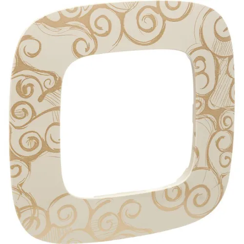 Рамка 1-м Valena Allure универсальная нарцисс золото Leg 754351 фото 9