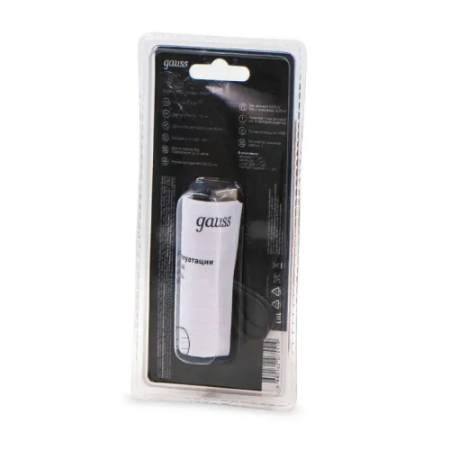 Фонарь ручной GFL207 3Вт 100лм Li-ion 350мА.ч LED GAUSS GF207 фото 4