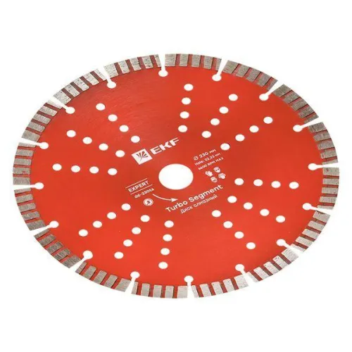 Диск алмазный Turbo Segment 230х22.23мм Expert EKF dd-230ts фото 5