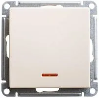 Переключатель проходной 1-кл. СП W59 10А IP20 10AX с подсветкой механизм сл. кость SE VS610-157-2-86