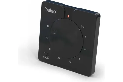 Терморегулятор C430 black встраиваемый аналоговый 3.5кВт CALEO 0К-00000791 фото 3