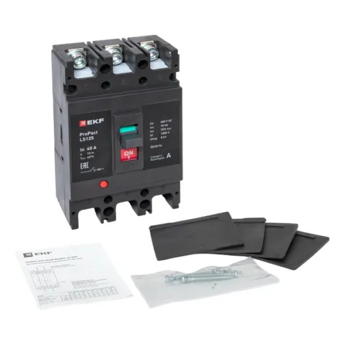 Выключатель автоматический 3п 40А 18кА LS125 ProPact EKF mccb-125-18-3-40-ls фото 4