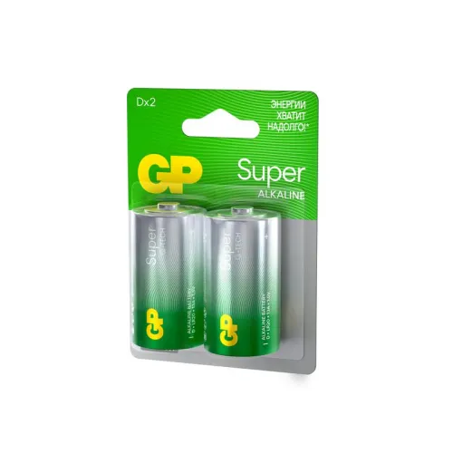 Элемент питания алкалиновый D/LR20 1.5В Super Alkaline G-Tech 13AA21-2CRSBC2 20/160 (блист.2шт) GP 1225 фото 4