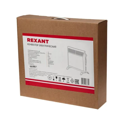 Конвектор электрический 1кВт с механическим термостатом Rexant 60-0090 фото 8