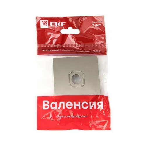 Панель лицевая Валенсия для розетки TV 1-м 75Ом 5-862МГц кашемир PROxima EKF ESA00-L-027-40 фото 2