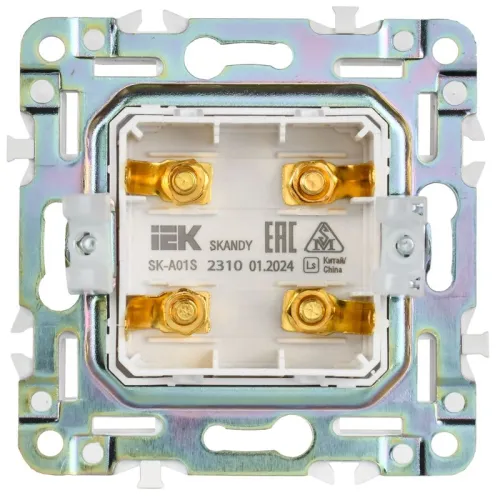 Аудиорозетка 4-м SKANDY SK-A01S серебр. IEK SK-S40-K23 фото 5