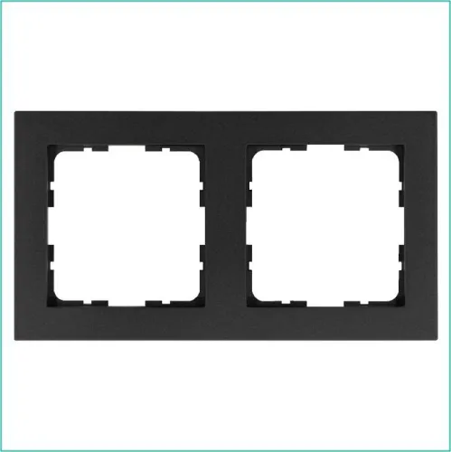 Рамка 2-м G-Classic антрацит Jasmart G1002B