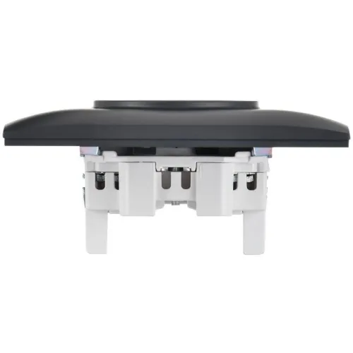 Розетка 2-м SKANDY 10А без заземл. без защ. шторок в сборе SK-R10T титан IEK SK-R20-10-K48-F фото 3