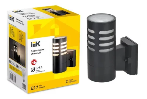 Светильник 5100 настенный E27 IP54 уличный черн. IEK LT-UBU0-5100-E27-1-K02 фото 2
